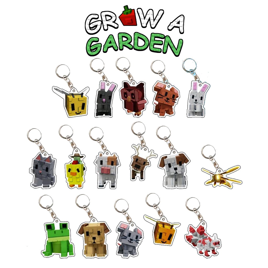 GANTUNGAN GROW A GARDEN ROBLOX CHARACTER KEYCHAIN / ROBLOX GROW A GARDEN CHARACTER KEYCHAIN / PREMIU
