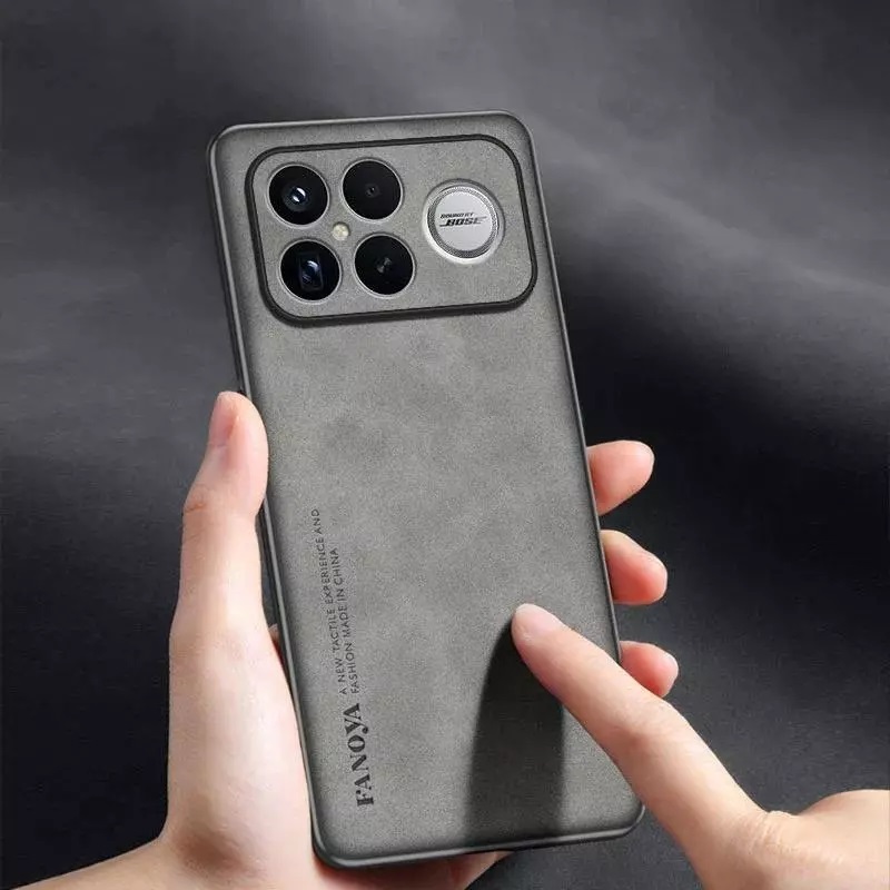 HP Xiaomi POCO F8 ULTRA / PRO เคสโทรศัพท์หนังแกะซิลิโคนแบบแข็งด้าน