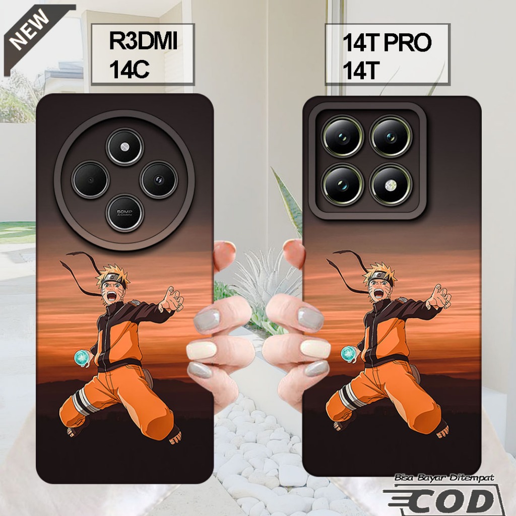 เคส XIAOMI REDMI 14C - เคส XIAOMI 14T - เคส XIAOMI 14T PRO _ปลอกซิลิโคนยืดหยุ่นใสสีดํา