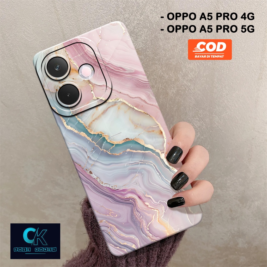 HP เคส OPPO A5 PRO 4G / A5 PRO 5G 2025 - เคสแฟชั่น AESTHETIC - เคสยาง - เคส OPPO A5 PRO 4G / A5 PRO 