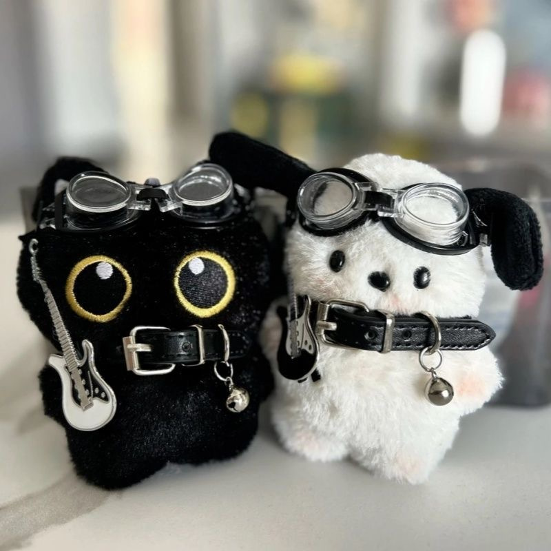 GANTUNGAN Cat Keychain Black Cat Doll Bag พวงกุญแจ Black Cat Bagcharm