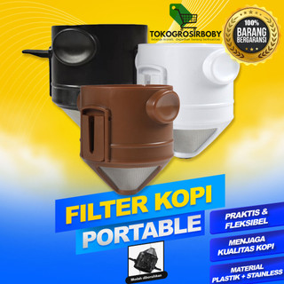 Tokogrosirboby Filter Penyaring Kopi Portable Cone Coffee Dripper