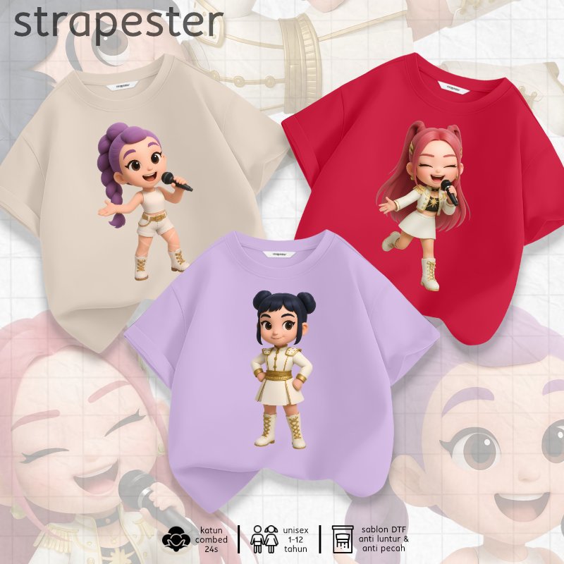 KATUN STRAPESTER - เสื้อยืดเด็กพรีเมี่ยม 1-12 ปี | ผ้าฝ้ายหนา 100% 24ส | เสื้อผ้าเด็กชายและเด็กหญิง 