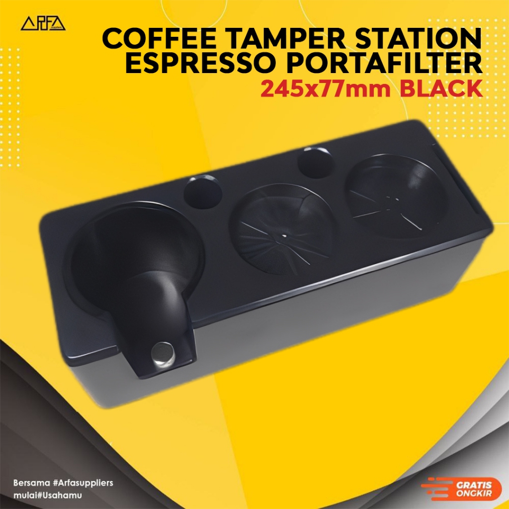 สถานีงัดกาแฟ Espresso Portafilter 245x100x77mm - AK345 - สีดํา