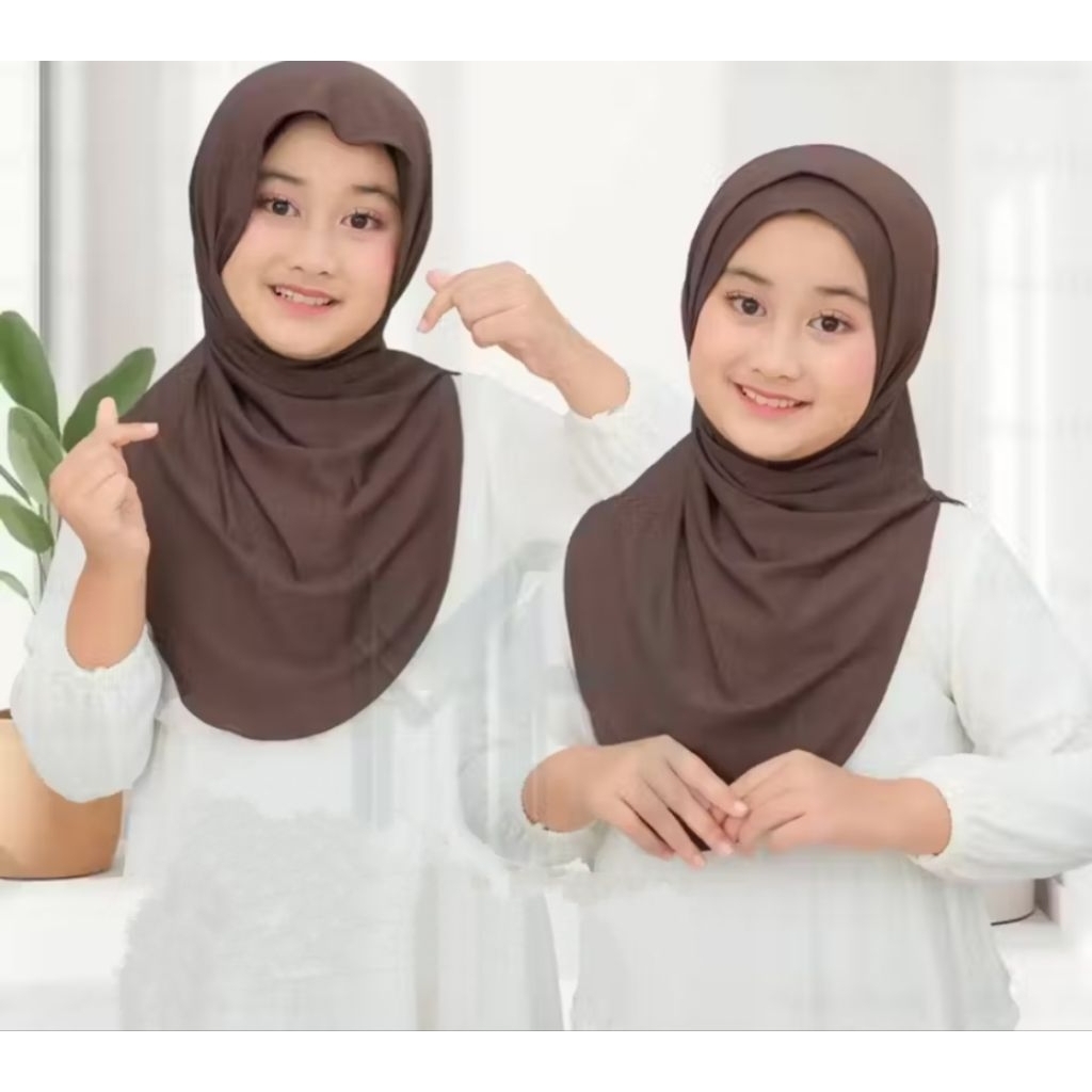 MC-Hijab Bergo Huma / Inner Jisoo Jersey Meleyot Kids New