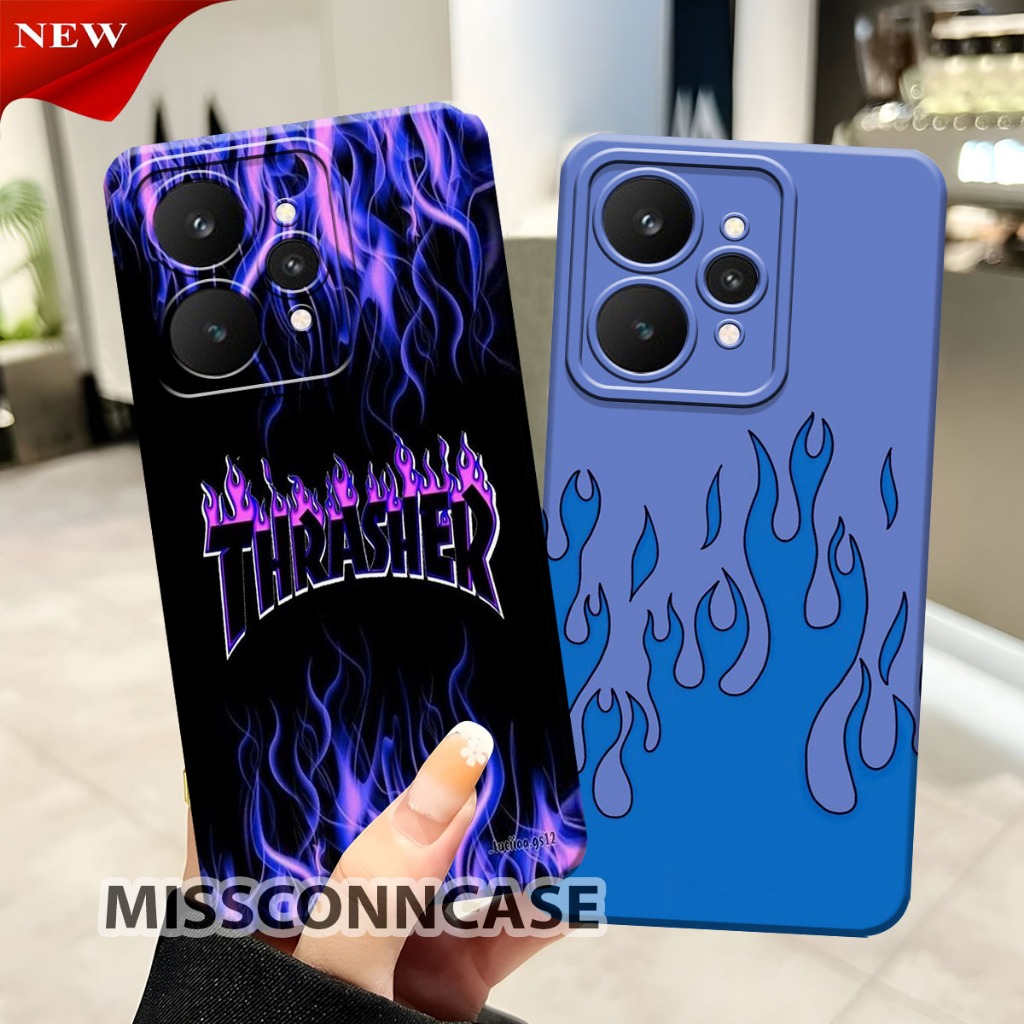 Softcase Hp Realme 15 - Realme 15 Pro - Realme 14 - Realme 14T ล่าสุด 2025 - เคส Cool Fire Motif Hp 