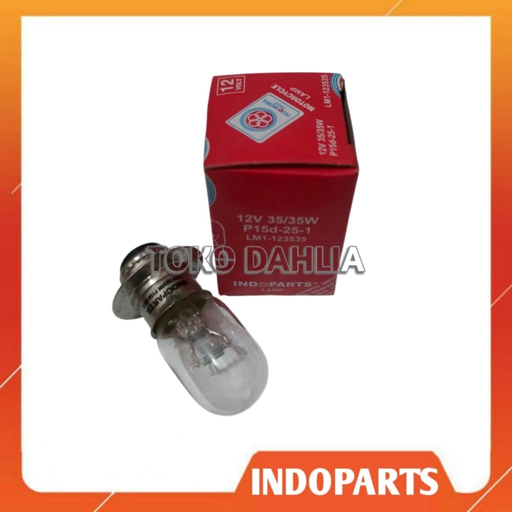 Indoparts Lamp / Bulb / Single Leg Front Bulb LM1-12V 18W / 25W / 30W / 35W 1pcs