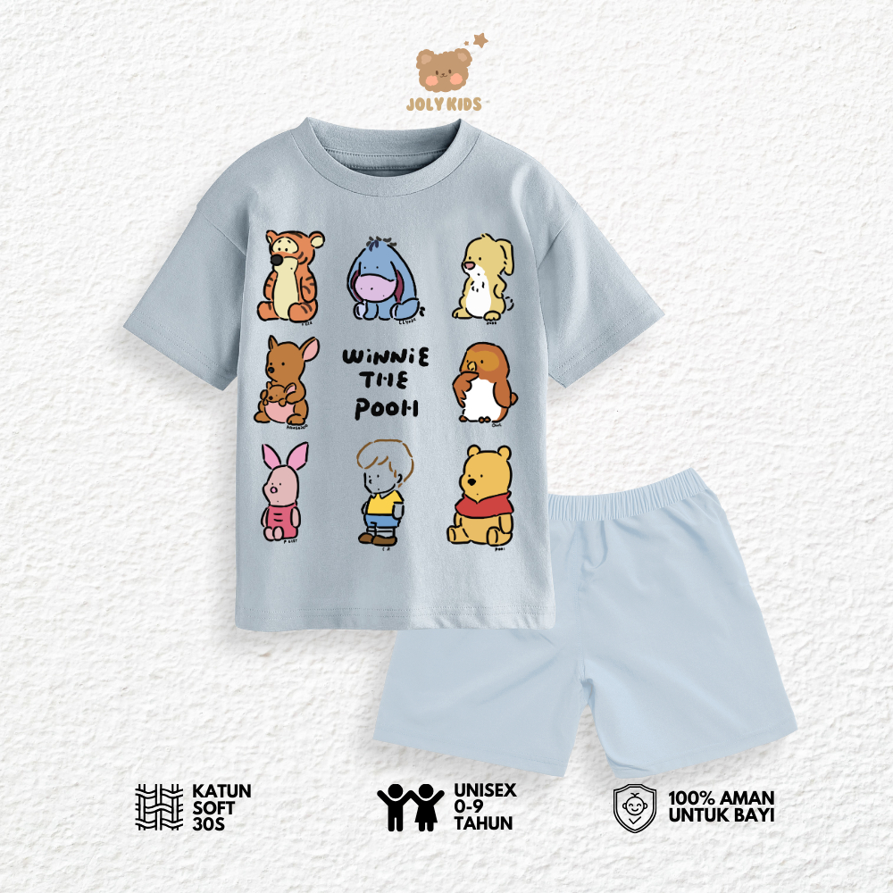 Jolly Kids 8 POO T-Shirt Set สําหรับเด็กชายและเด็กหญิง อายุ 1-9 ปี