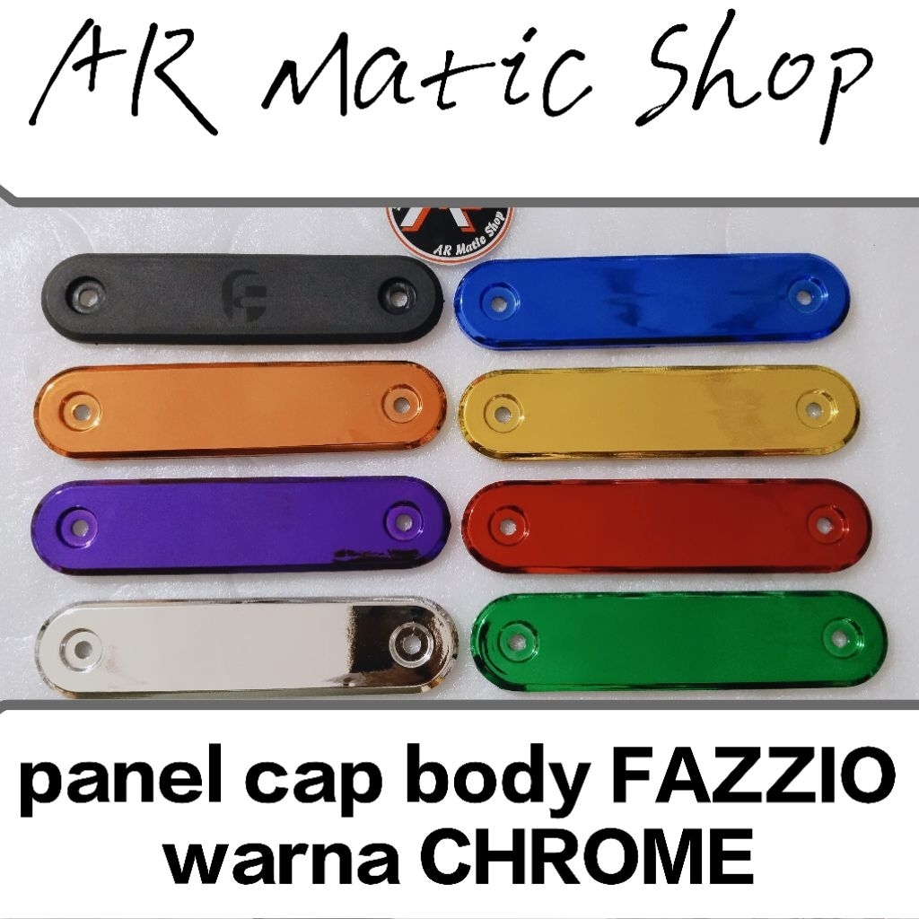 ฝาครอบแผง Fazzio, Fazzio garnish, ฝาครอบฝาปิดตัวด้านข้าง FAZZIO, พลาสติก abs คุณภาพระดับพรีเมียม, CHROME