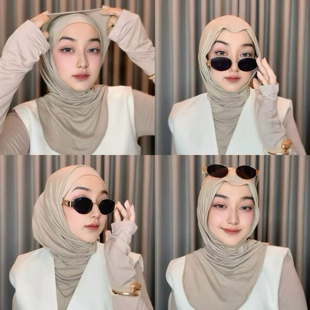 Huma Rayon Instant Hijab Instant Bergo M Cooltech
