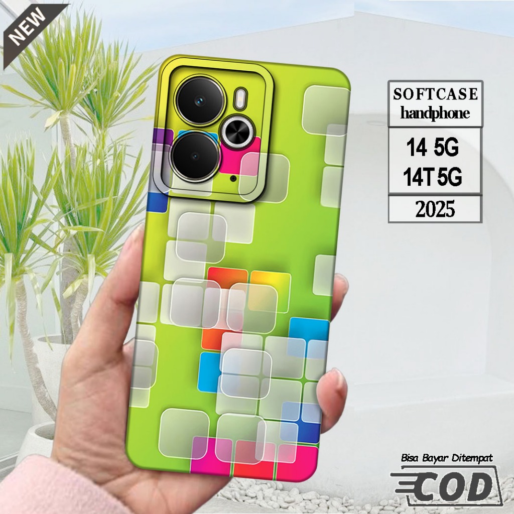 Silicone Realme 14 5G 2025 และ Case Realme 14T 5G 2025 _เคส ยืดหยุ่นสีดําใสยืดหยุ่น