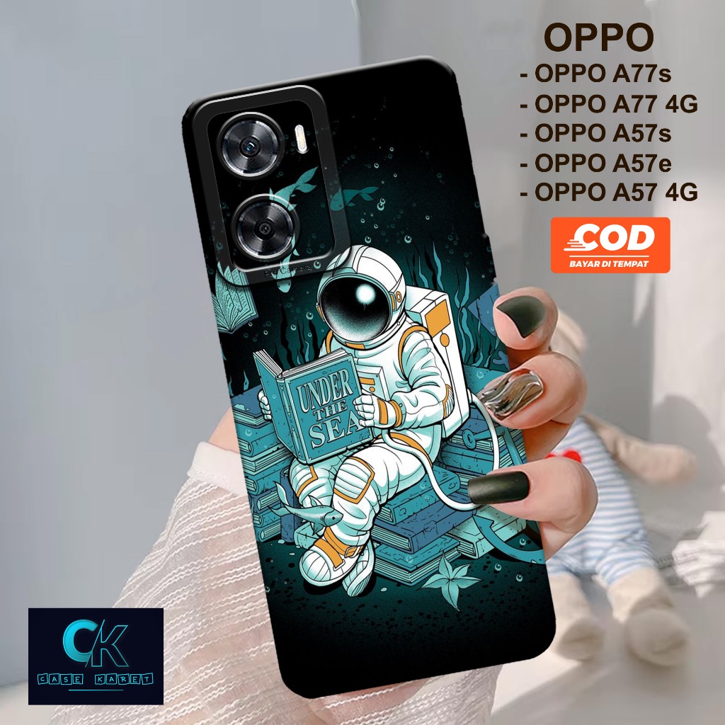 HP ล่าสุด OPPO A77s / A57 4G / A77 4G / A57s / A57e Case - ASTRONOT Fashion Case - เคสยาง - เคสโทรศั