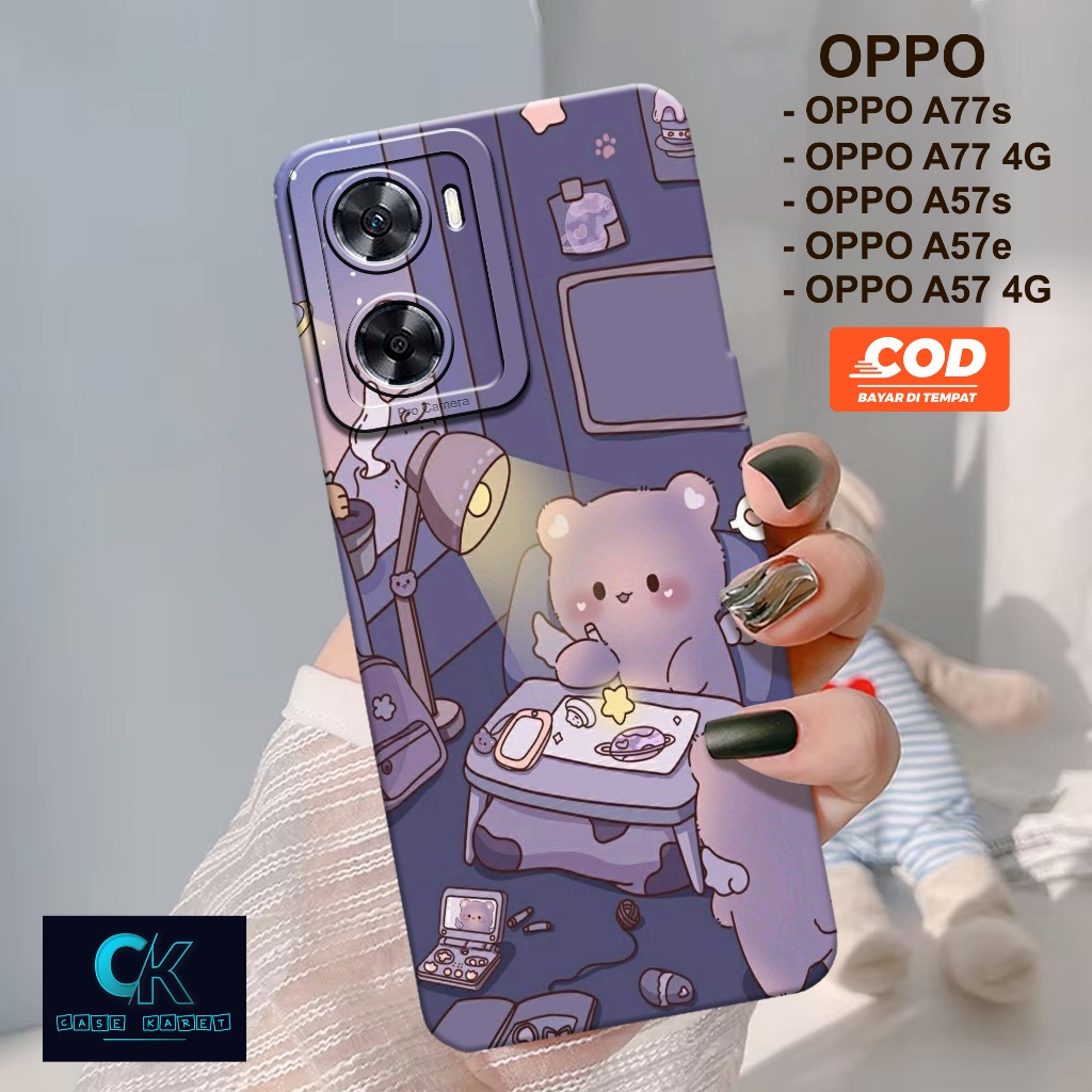 เคส OPPO A77s ล่าสุด HP / A57 4G / A77 4G / A57s / A57e - เคสแฟชั่นการ์ตูน - เคสยาง - เคสโทรศัพท์ OP