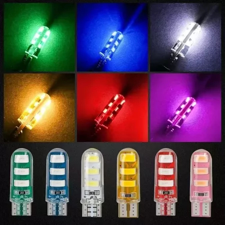 MATA T10 Jelly ไฟ LED 6 LED กระพริบตากระพริบไฟ Dusk แฟลช / กระพริบ 6LED รถจักรยานยนต์รถกระพริบกระพริ