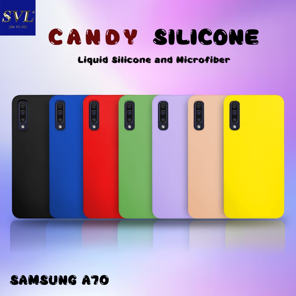 เคส Samsung A70 เคส Candy Softcase MICROFIBER SUEDE Casing