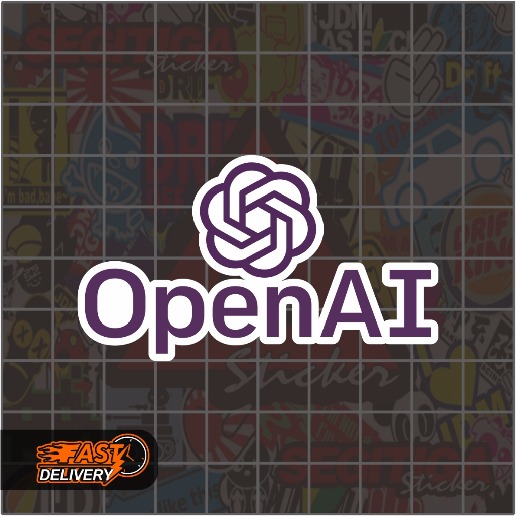 AI Open Sticker ขนาด 7 x 4 Cm