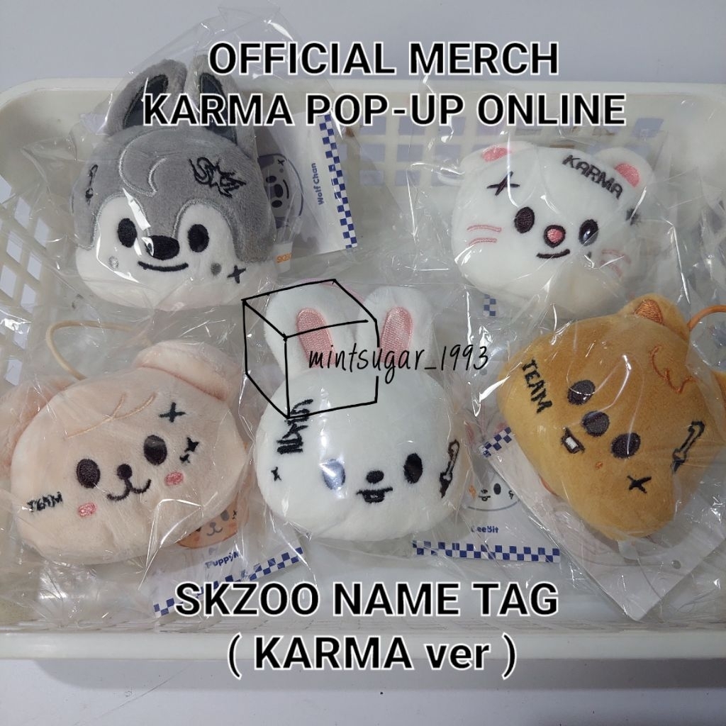 [ READY OFFICIAL NEW ] SKZOO NAME TAG ( KARMA VER. ) - KARMA POP-UP STORE ขายออนไลน์ [ Stray Kids SK