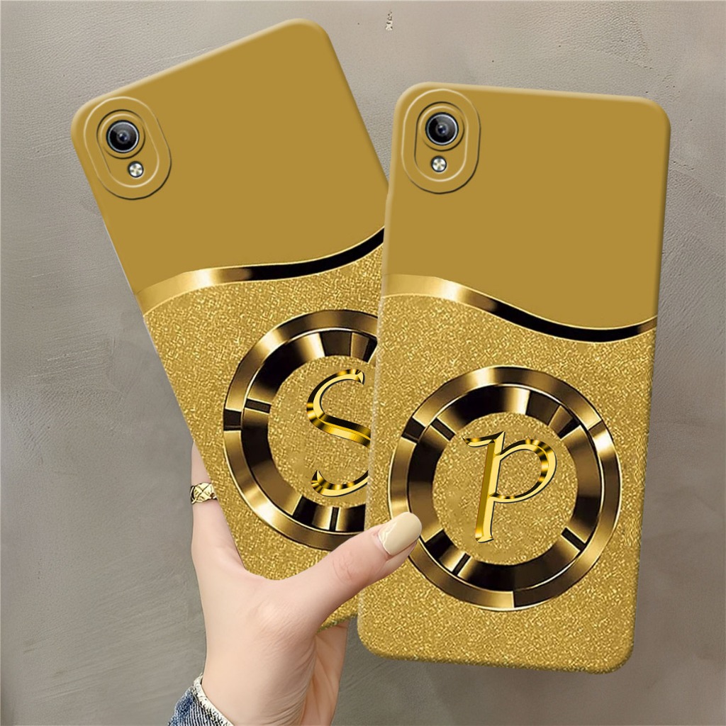 (FA-01) VI Y91C - Y1S - Y91 - Y93 - Y95 Softcase Procamera Silicon Case gold motif Inisis Silicon - 