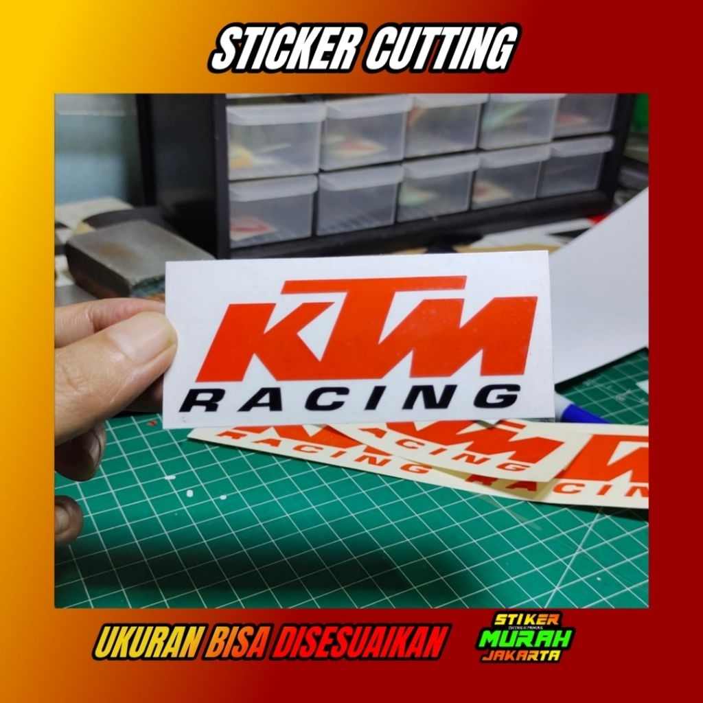 สติ๊กเกอร์ KTM สติ๊กเกอร์ตัดแบบกําหนดเอง TRANSPARKENT