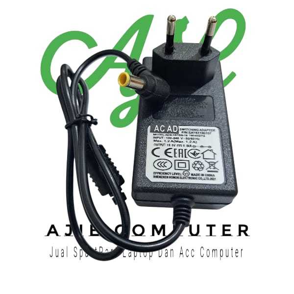 LG IPS LED LCD Monitor ทีวีอะแดปเตอร์ชาร์จ 19M38A 19M38D 19M38H 20M35 20M35A 19V 0.84A