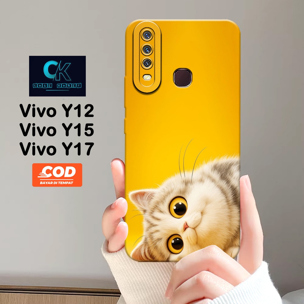 HP เคส Vivo Y12 / Y15 / Y17 ล่าสุด - เคสแมวแฟชั่น - เคสยาง - เคส Vivo Y12 / Y15 / Y17 - เคส Vivo Y17