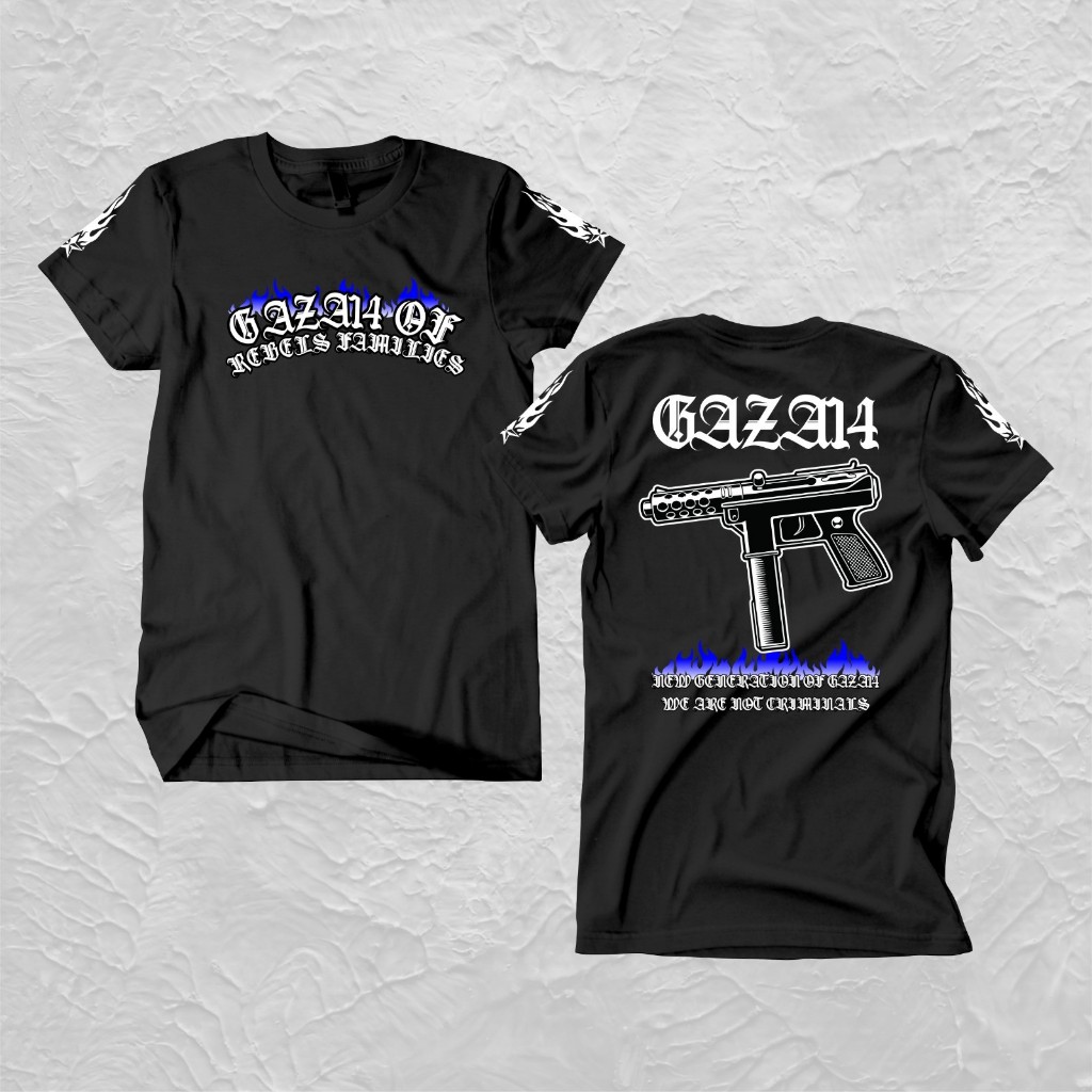 เสื้อยืด GAZA14 OF REBELS FAMILY l KAOS GAZA ZMEN14
