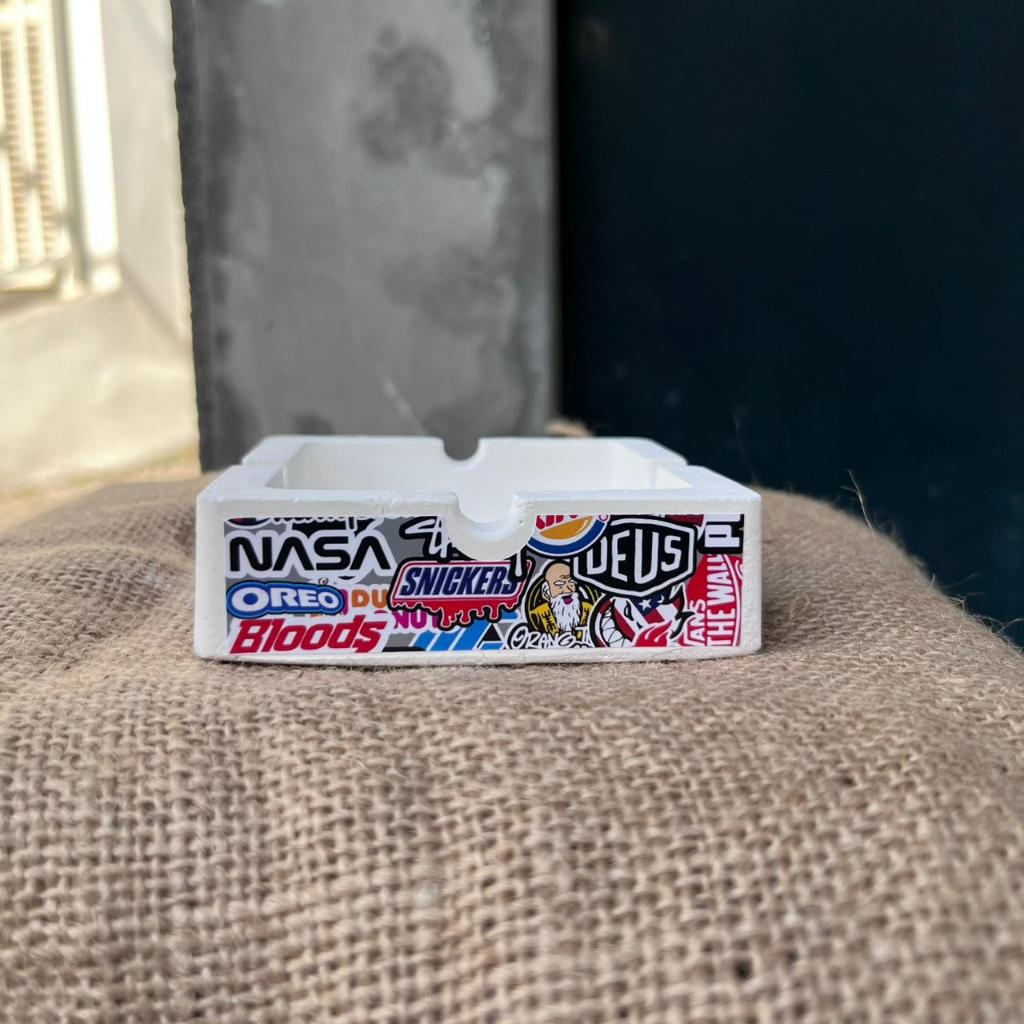 Aesthetic Ashtray Kalcer Ashtray ของขวัญหัตถกรรมยิปซั่ม Aesthetic Ashtray