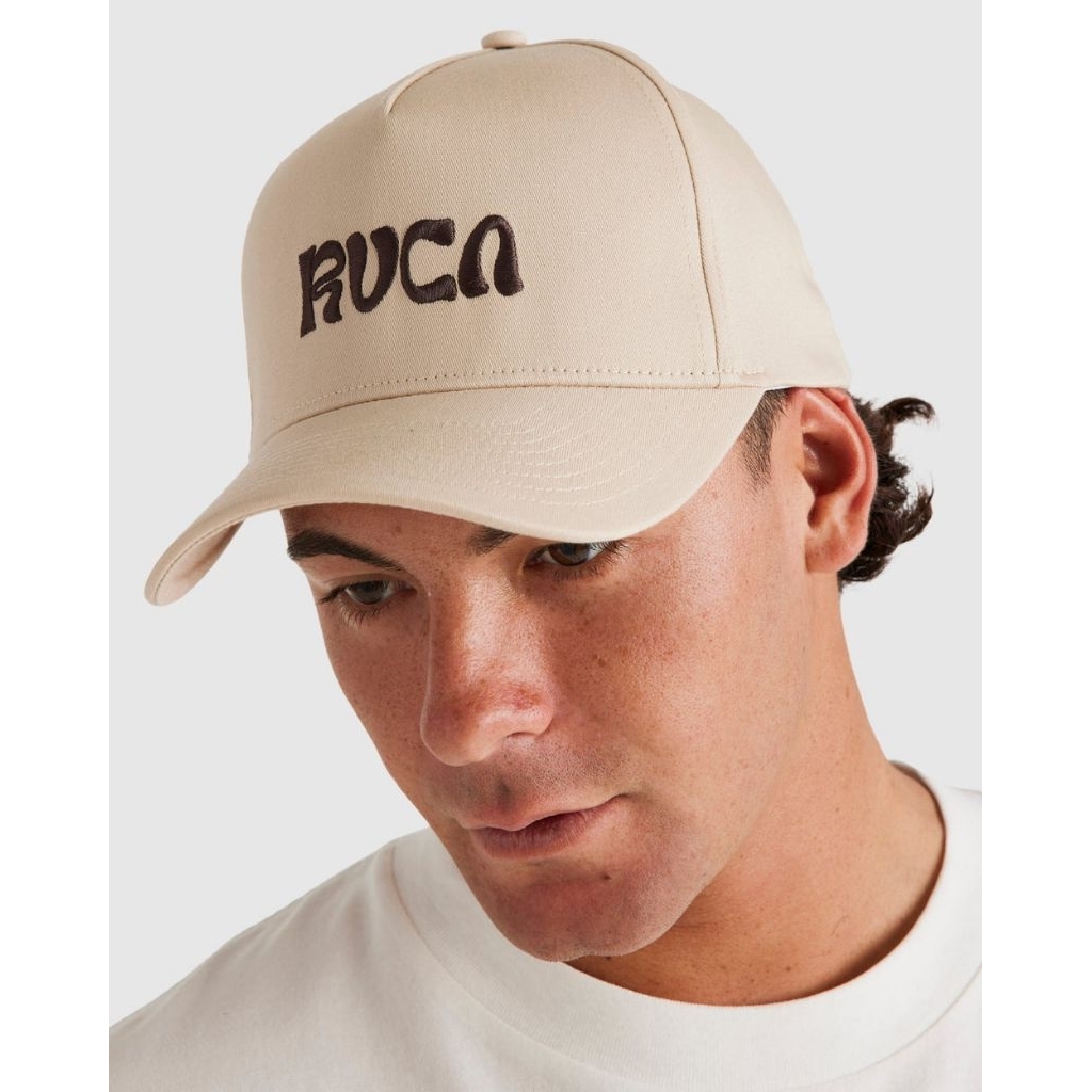 หมวก Snapback ธรรมชาติหยิก RVCA Exotica ดั้งเดิม