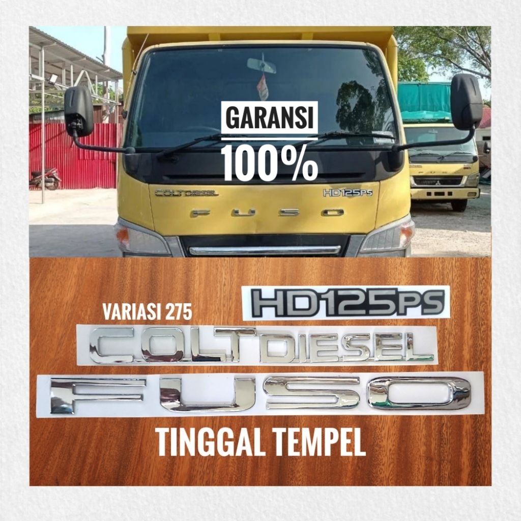 สัญลักษณ์โลโก้ Fuso Canter / สัญลักษณ์โลโก้ Colt Diesel / สติ๊กเกอร์ HD125PS / ตราโลโก้ Canter HD125