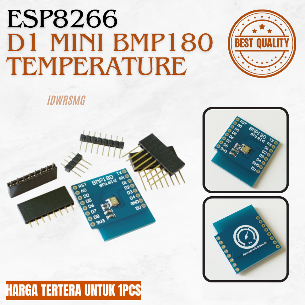 WeMos ESP8266 D1 Mini BMP180 อุณหภูมิ/ความดัน Barometic/ระดับความสูง Shield สําหรับ Arduino bmp180