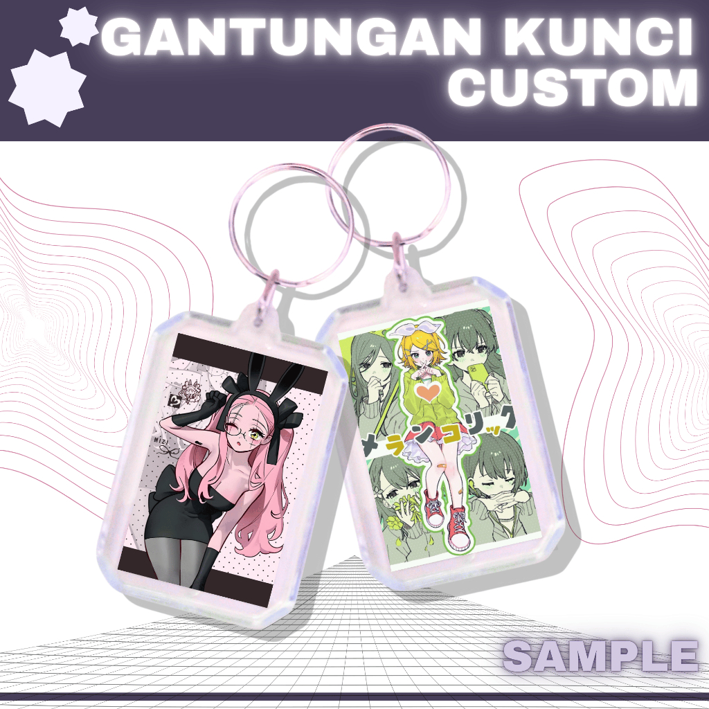GANTUNGAN CUSTOM ANIME/MANGA/MANHWA/MANHUA/SERIES/KPOP/GAME/IDOL KEYCHAIN