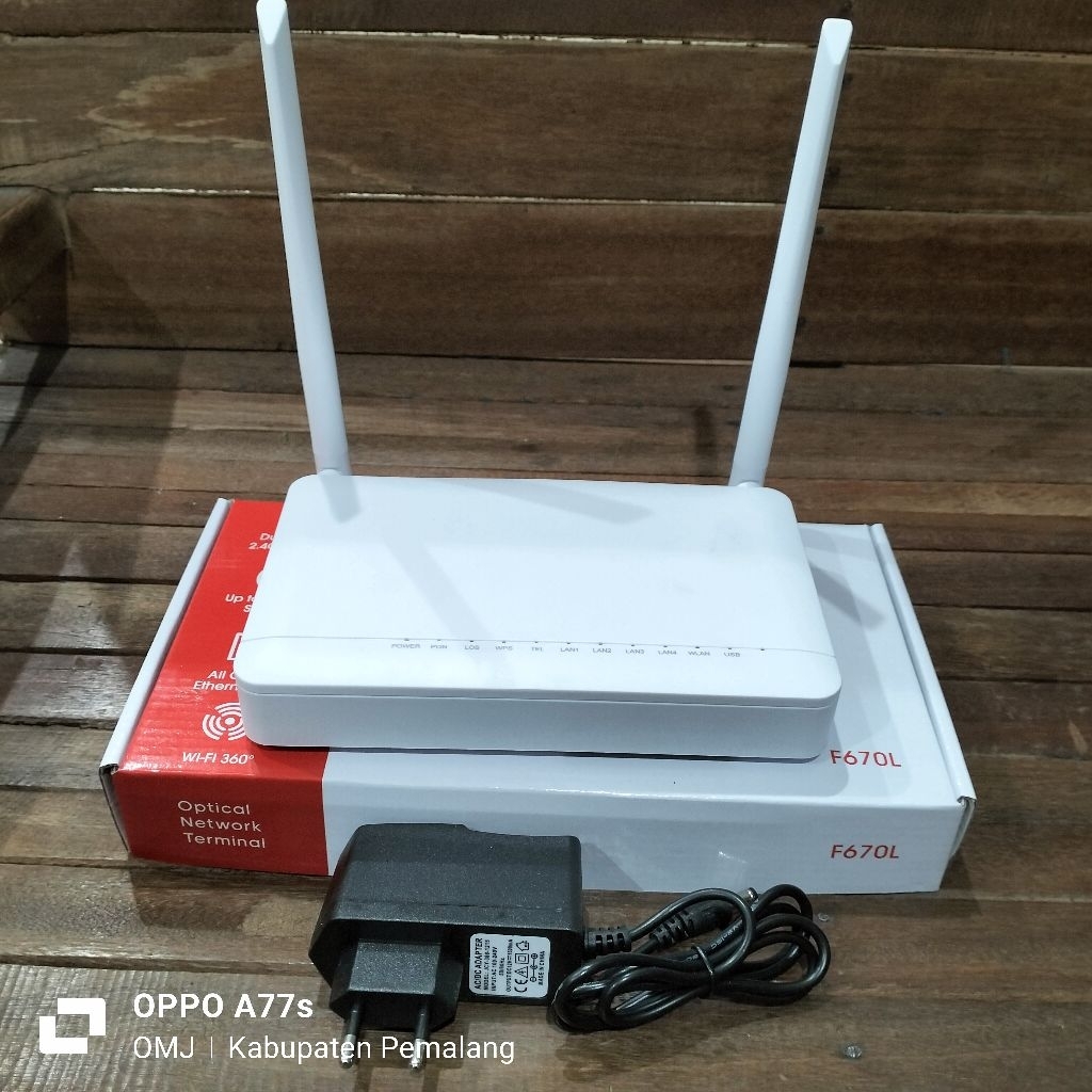 {ใหม่}Gpon F670L DJTN 2.4Ghz & 5Ghz Modem รองรับไปรษณีย์พร้อม Omci