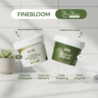 SKYSKIN.OFFICIAL | FINEBLOOM  x SNAZZY GLOW LULUR SCRUB WHITENING + LOTION SERUM BRIGHTENING BY NADIA 100 GR