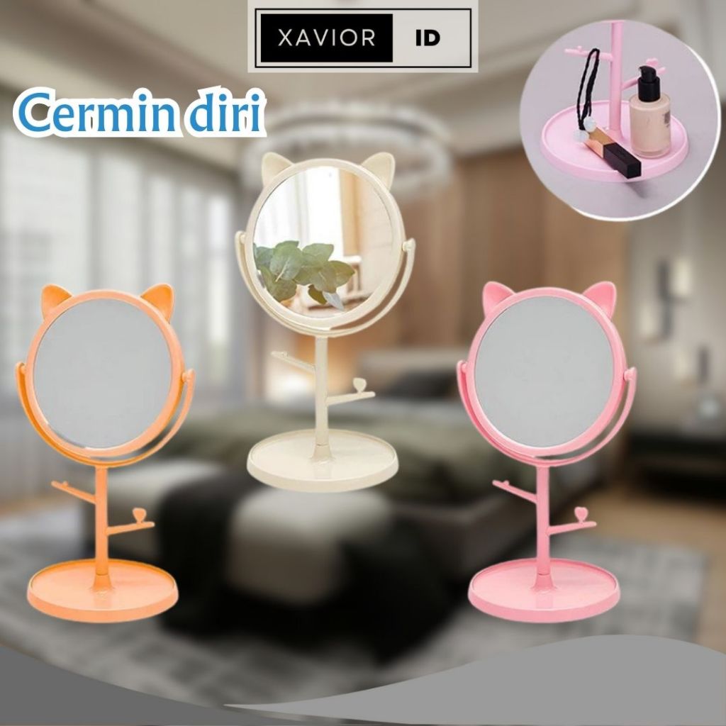 XV CAT EAR MOTIF MIRROR / STANDING MIRROR / ROUND MAKEUP MIRROR