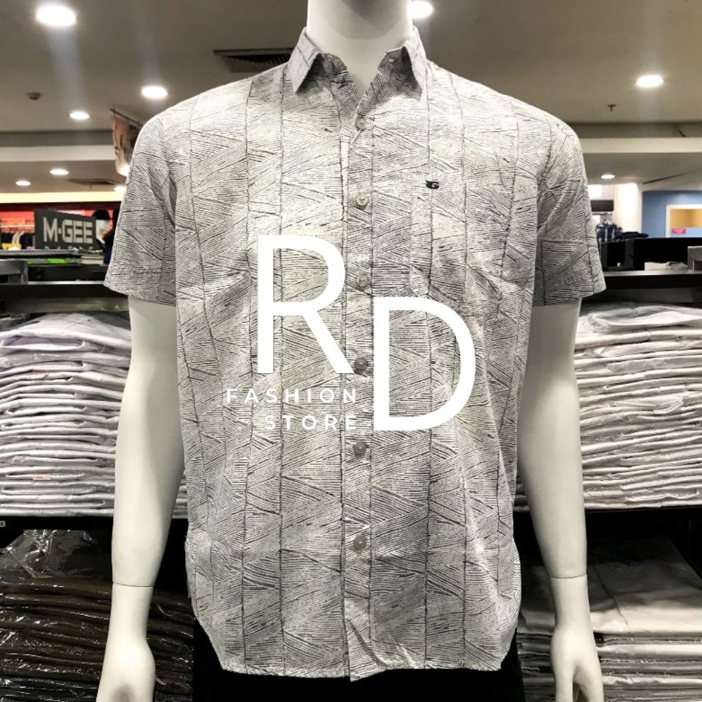 KEMEJA GIANI GRACIO เสื้อเชิ้ตแขนสั้นสีเทา G71805 010 01