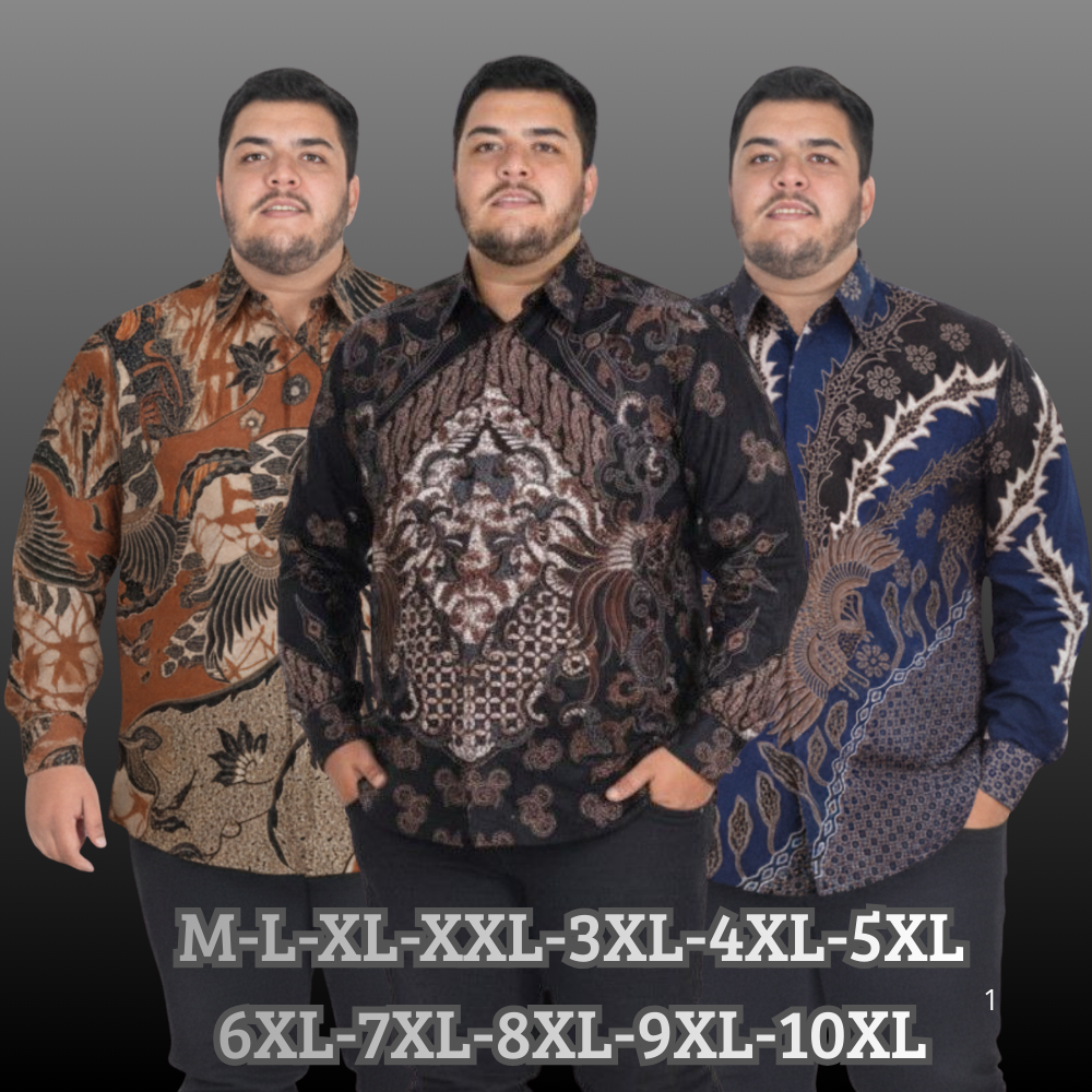 JUMBO BATIK สําหรับผู้ชาย "Z"-M,L,XL,XXL,XXXL,XXXXL-4L,5L,6L,7L-8L-9L-10LUPUPUP TO LARGEST 160 CM
