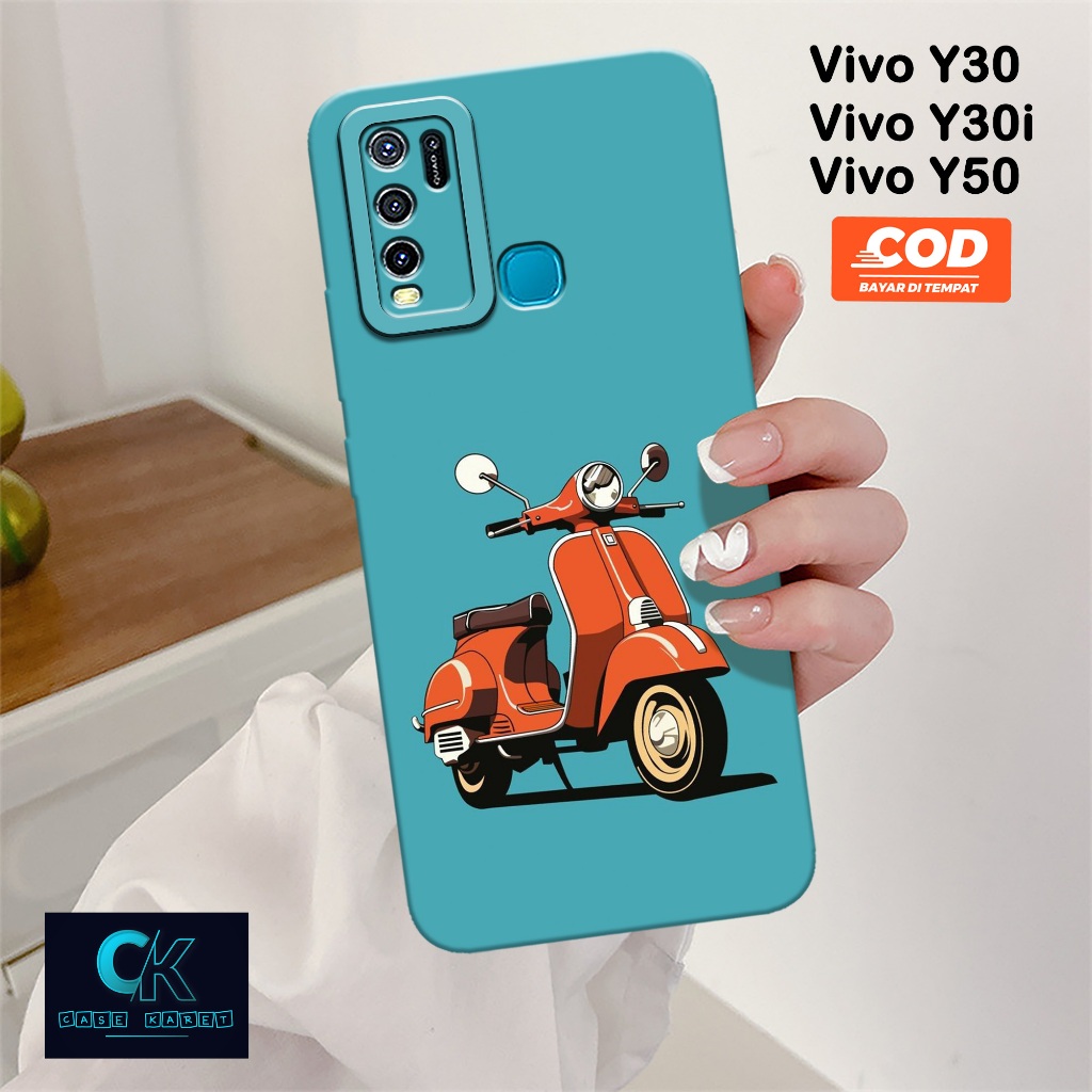 เคส HP ล่าสุด Vivo Y30 / Y30i / Y50 - เคสแฟชั่น VESPA - เคสยาง - เคส Vivo Y30 / Y30i / Y50 - เคส Viv
