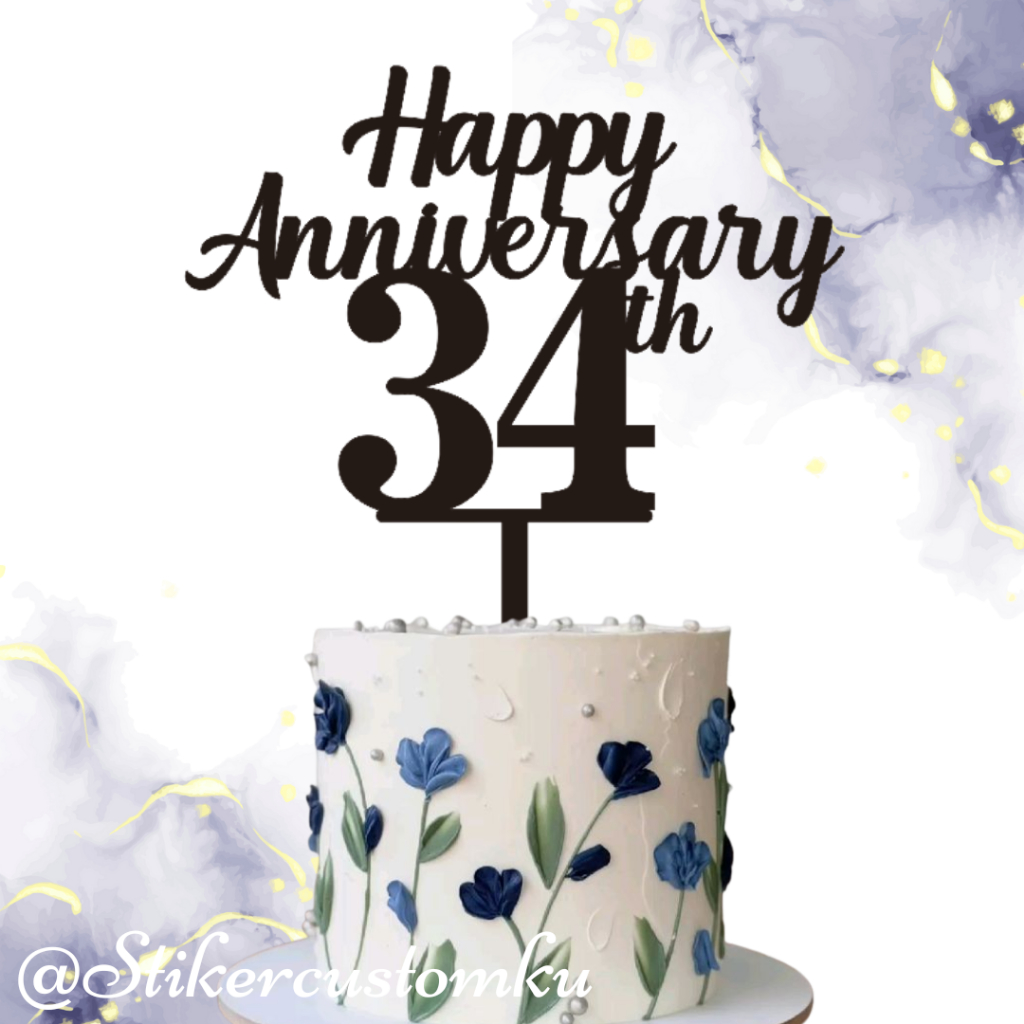 Custom อะคริลิค Topper Happy Anniversary อะคริลิค Topper Happy Anniversary Happy Anniversary Custom 