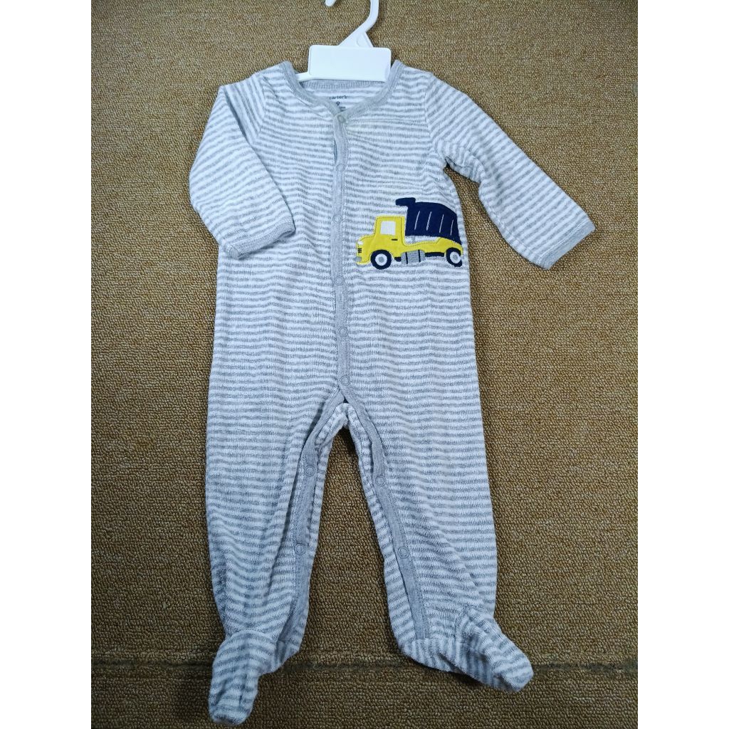 (248) Preloved carters sleepsuit ไซส์ 6-9 Month Ld 54 Pj 65