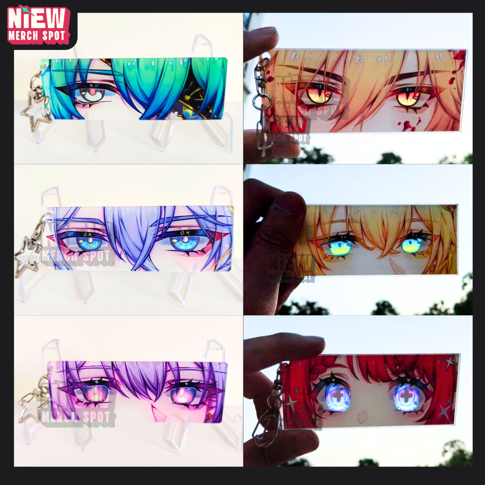 GANTUNGAN Punnon Castore Anaxa พวงกุญแจอะคริลิคกึ่งโปร่งใส Honkai Star Rail Amphorus กระเป๋าพวงกุญแจ