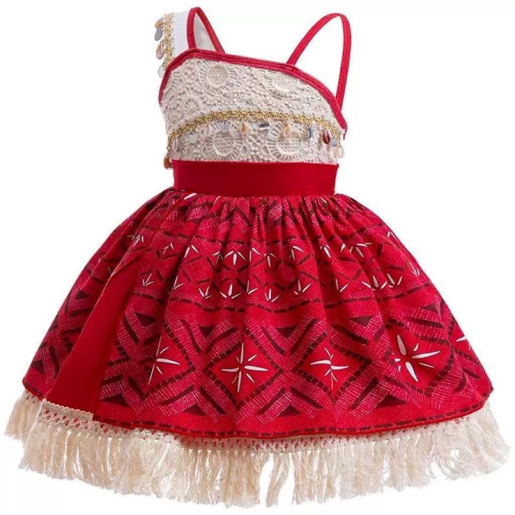 MOANA PRINCESS COSTUME DRESS HAWAII น่ารัก BEACH ETHNIC MOTIF
