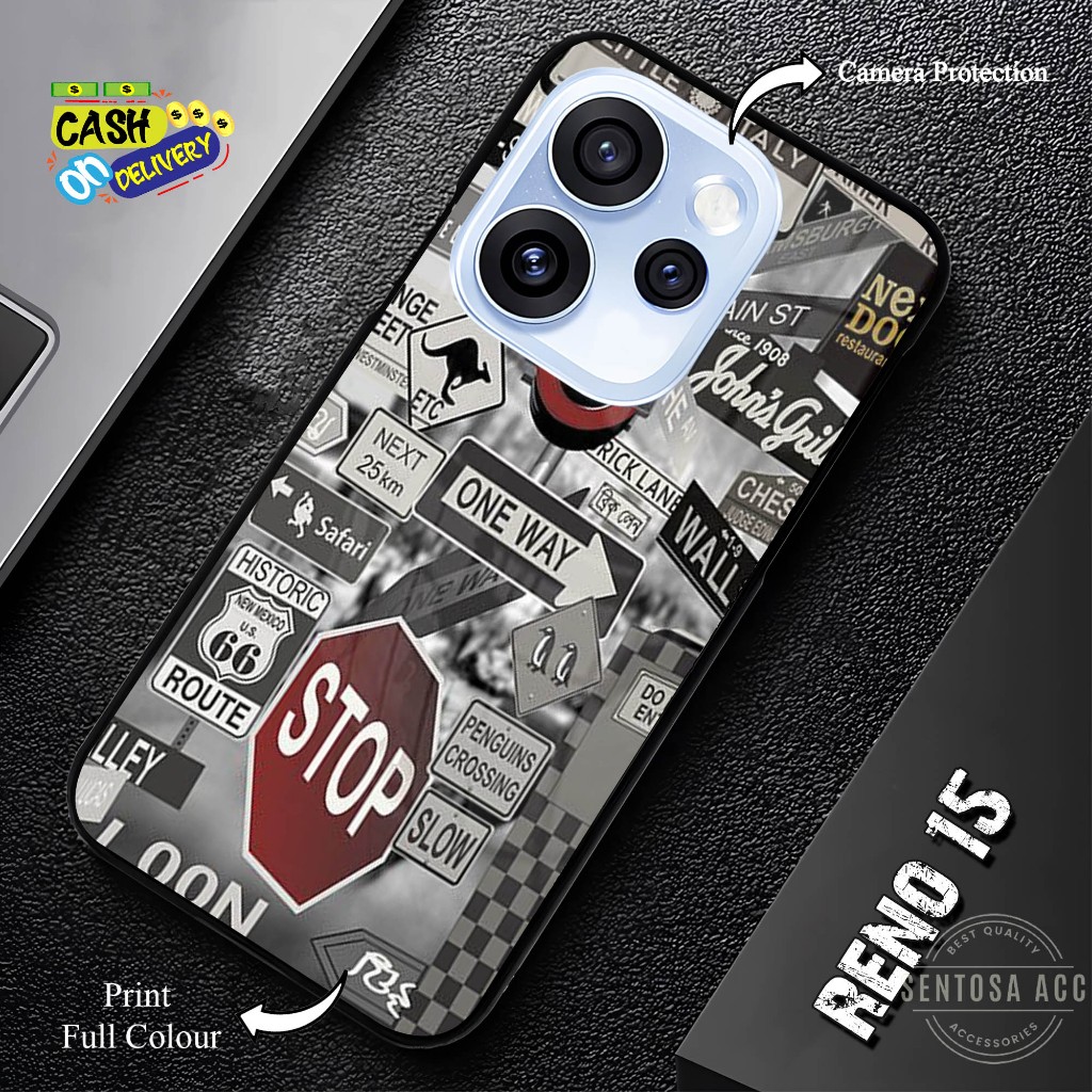HP Sentosa_case - เคสโทรศัพท์แบบกระจกสําหรับ Oppo Reno 15, 15 PRO [ S06 ].