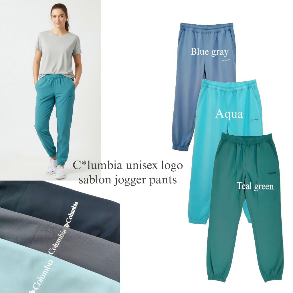 C*lumbia โลโก้ unisex พิมพ์กางเกง jogger/Jogger Unisex Original Branded/Jogger Unisex ล่าสุด/Jogger