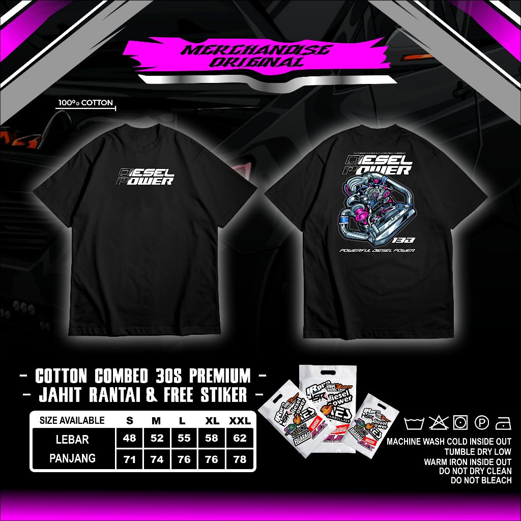 เสื้อยืด DTF DIESEL GANK DIESEL เสื้อยืด JMD POWER DIESEL สไตล์ใหม่ VOL.1