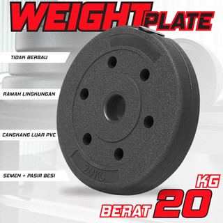 Better Sport PVC Weight Plate Barbell Dumbell Piringan Alat Latihan Beban Berat Hingga 20KG