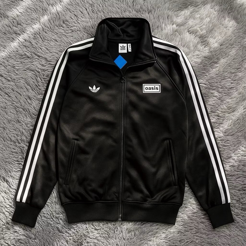 ADIDAS oasis tracktop jacket สําหรับผู้ชายและผู้หญิงป้ายเต็มป้าย