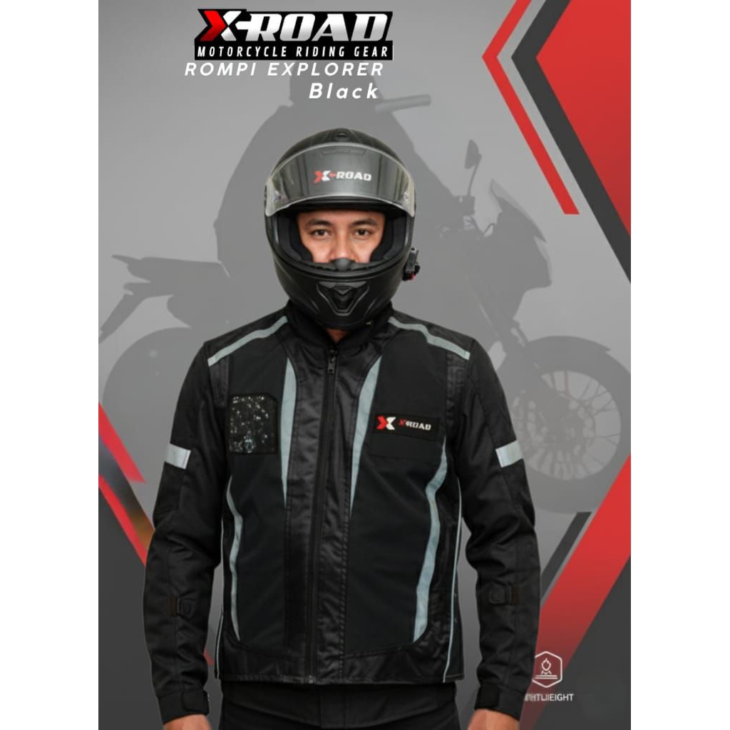 Xroad Vest Explorer - แดง ดํา และ Stabilo