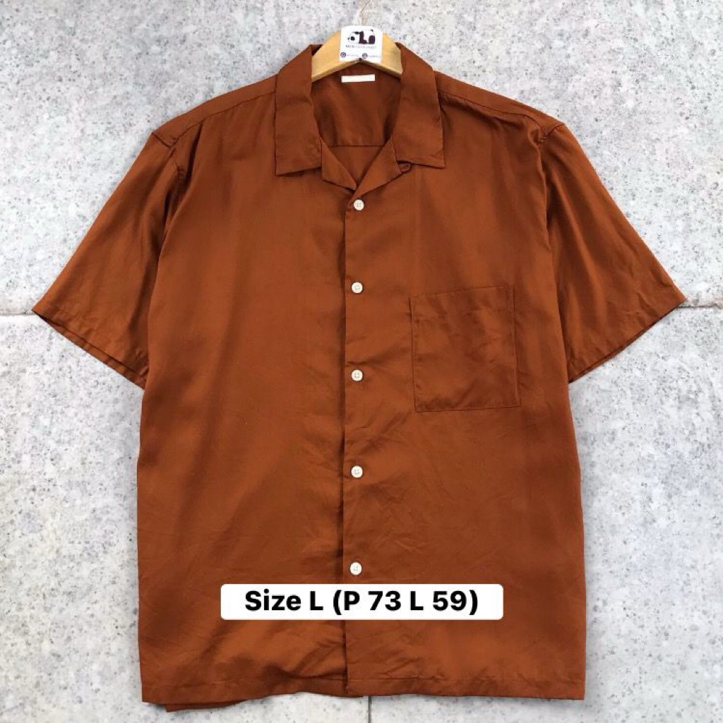 KAMEJA Uniqlo Gu Open Collar SHIRT