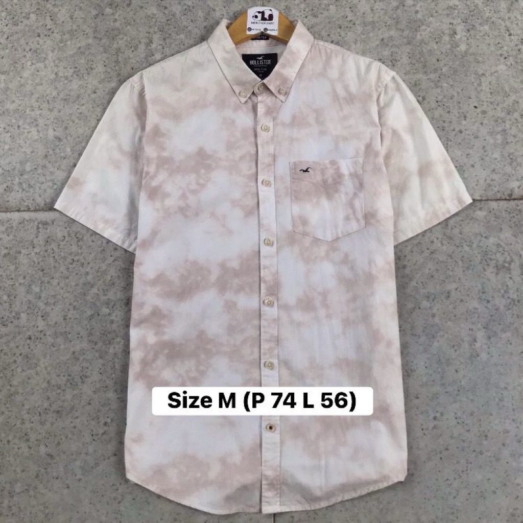 HOLLISTER เสื้อเชิ้ต Hollisterมัดย้อม KEMEJA