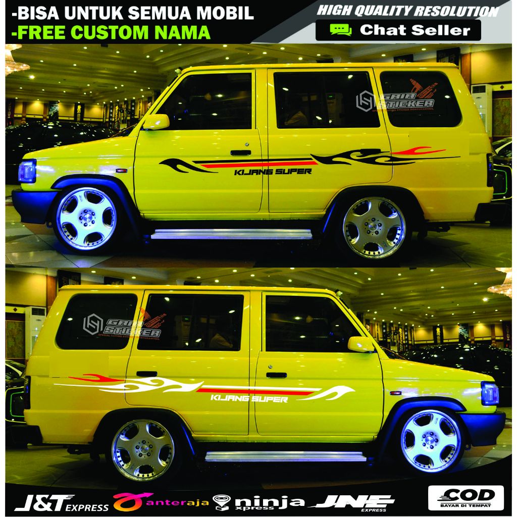 Kijang Super แถบตัด Kijang เก่า - สติ๊กเกอร์ติดรถ Kijang - Toyota Kijang